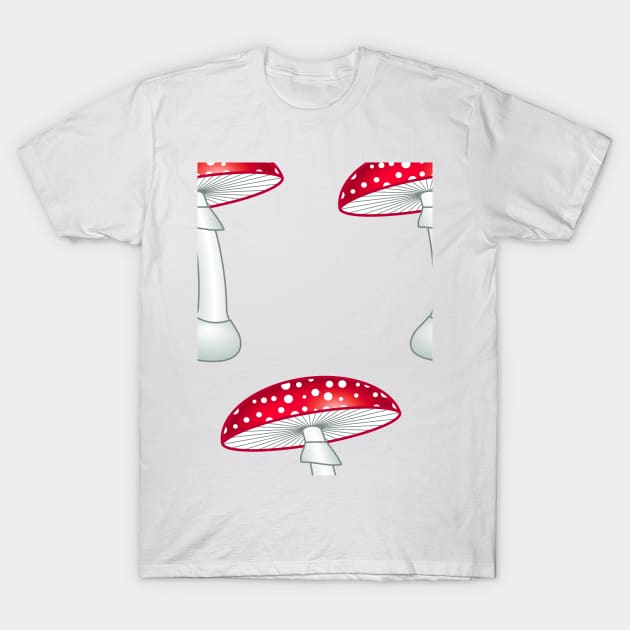 Amanita muscaria pattern T-Shirt by AlexanderZam